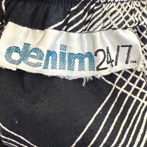 Vintage 90s Y2k Blue Floral Tiered Pesant Maxi Skirt Artsy Whimsy Twee Boho M OS - Picture 4 of 4